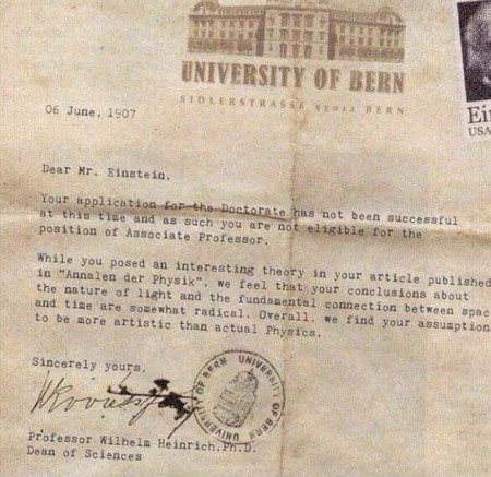 La suposada carta del degà a Einstein. Fes clic per ampliar